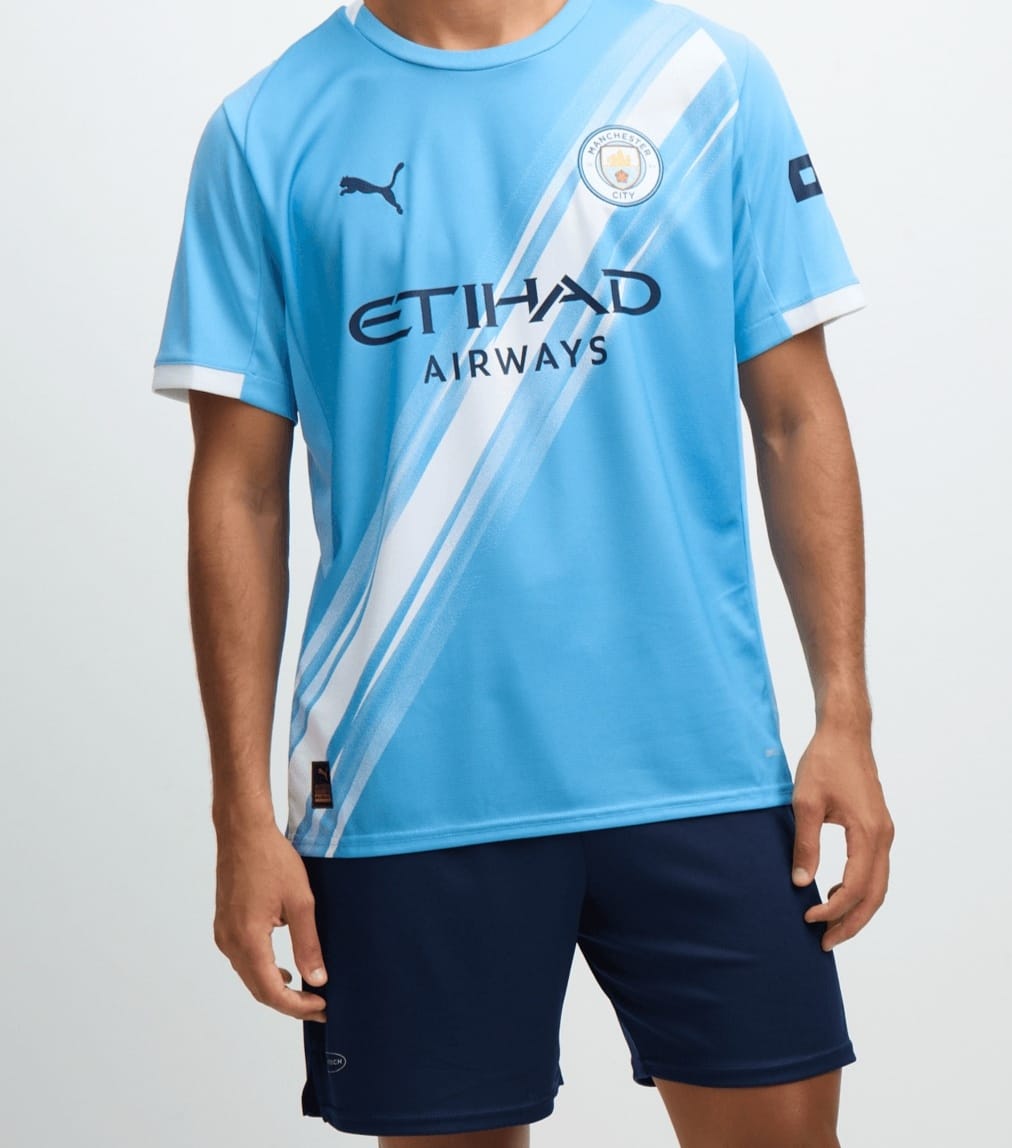 Sky Blue Soccer Jersey (Etihad Sponsor Inspired Design)