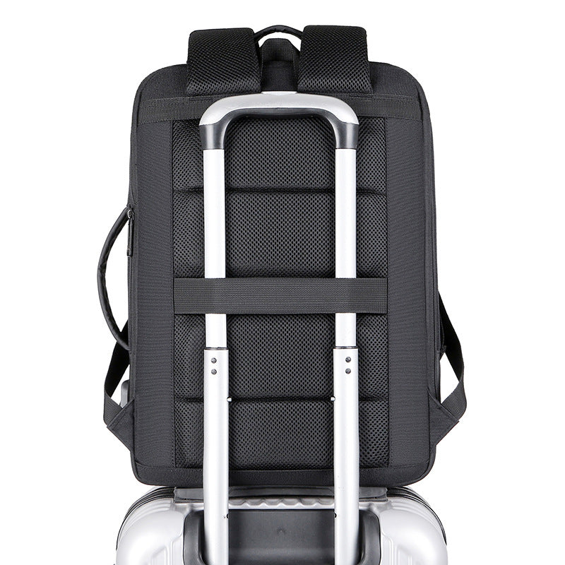 Multi-functional Black Breathable Laptop Backpack